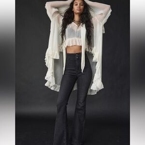 We The Free Jayde Flare Jeans Black Onyx